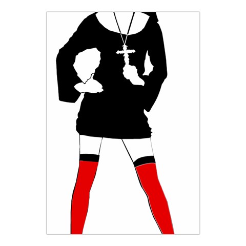 sexy nun halloween costume  Large Tapestry from ArtsNow.com Front