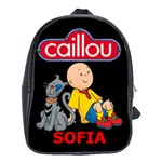 Caillou 100% Genuine Leather Backpack School Bag (Large)