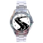 Background Road 8 Stainless Steel Analogue Watch