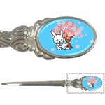 floral bunnies Letter Opener