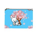 floral bunnies Cosmetic Bag (Large)