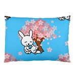 floral bunnies Pillow Case (Two Sides)