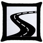 Background Road 8 Throw Pillow Case (Black)