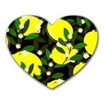 black lemons Heart Mousepad