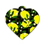 black lemons Dog Tag Heart (One Side)