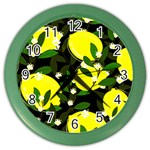 black lemons Color Wall Clock