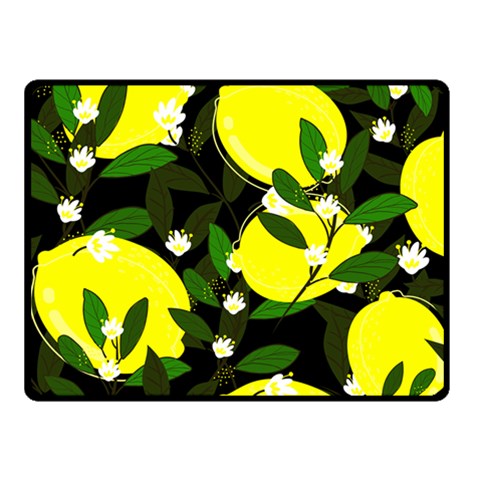 black lemons Fleece Blanket (Small) from ArtsNow.com 50 x40  Blanket Front