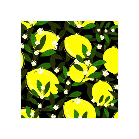 black lemons Square Tapestry (Small) from ArtsNow.com Front