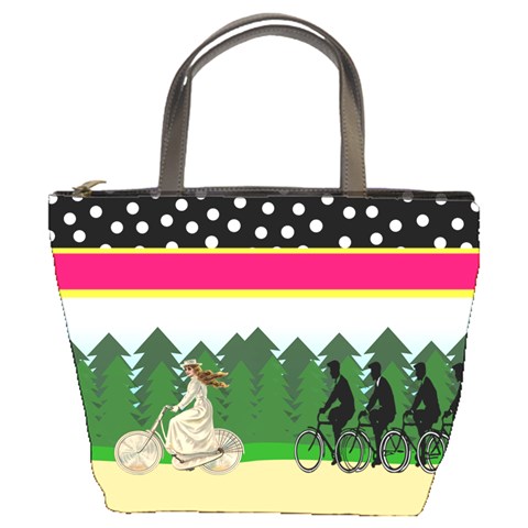 A Merry Chase Bucket Bag from ArtsNow.com Front