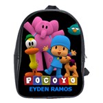 Pocoyo 100% Genuine Leather Backpack School Bag (Large)