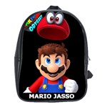 Super Mario Odyssey 100% Genuine Leather Backpack School Bag (XL)