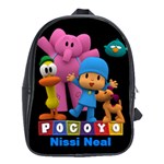 Pocoyo 100% Genuine Leather Backpack School Bag (Large) Clone