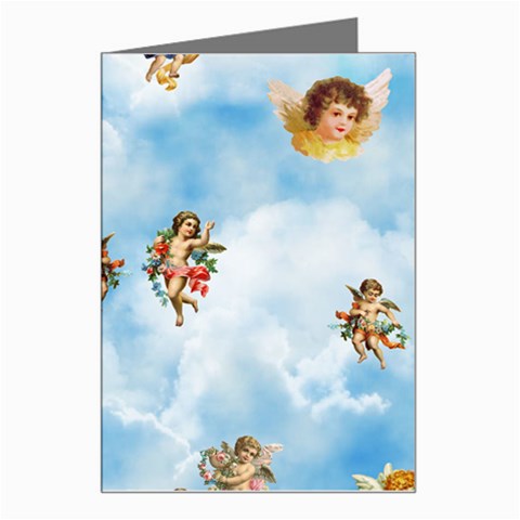 clouds angel cherubs  Greeting Card from ArtsNow.com Left