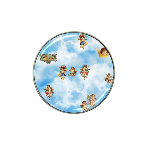 clouds angel cherubs  Hat Clip Ball Marker (10 pack) from ArtsNow.com Front