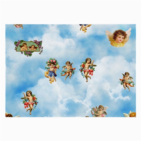 clouds angel cherubs  Large Glasses Cloth from ArtsNow.com Front