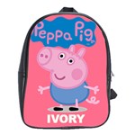 Peppa Pig 100% Genuine Leather Backpack School Bag (XL)