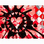 Love Heart Splatter Canvas 18  x 24 