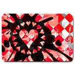 Love Heart Splatter Large Doormat