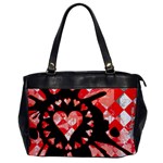Love Heart Splatter Oversize Office Handbag