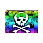 Rainbow Skull Cosmetic Bag (Large)