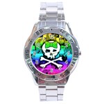 Rainbow Skull Stainless Steel Analogue Watch