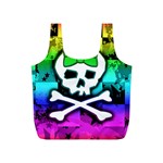 Rainbow Skull Full Print Recycle Bag (S)