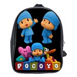 Pocoyo 100% Genuine Leather Backpack School Bag (XL)