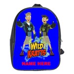 WILD KRATTS CUSTOM MADE 100% GENUINE LEATHER BACKPACK School Bag (Large) Clone