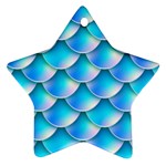 Mermaid Tail Blue Ornament (Star)