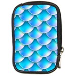 Mermaid Tail Blue Compact Camera Leather Case