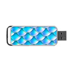 Mermaid Tail Blue Portable USB Flash (Two Sides) from ArtsNow.com Front