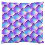 Mermaid Tail Purple Large Flano Cushion Case (Two Sides)