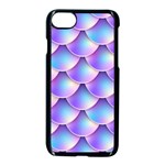 Mermaid Tail Purple iPhone 8 Seamless Case (Black)
