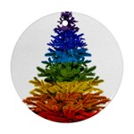 rainbow christmas tree Ornament (Round)