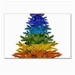 rainbow christmas tree Postcards 5  x 7  (Pkg of 10)