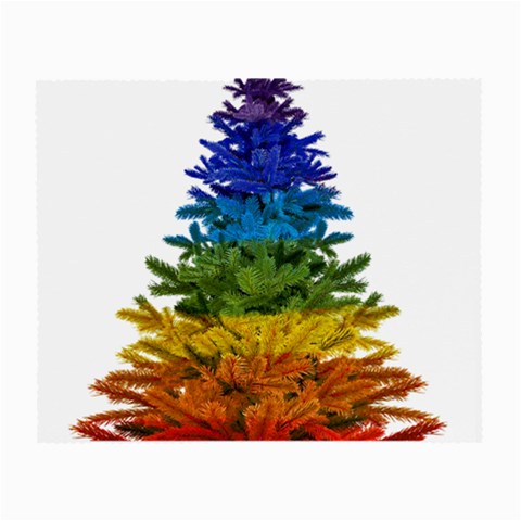 rainbow christmas tree Small Glasses Cloth from ArtsNow.com Front