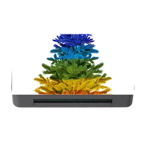 rainbow christmas tree Memory Card Reader with CF from ArtsNow.com Front