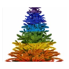 rainbow christmas tree Double Sided Flano Blanket (Small) from ArtsNow.com 50 x40  Blanket Back