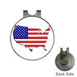 American Map Flag Golf Ball Marker Hat Clip