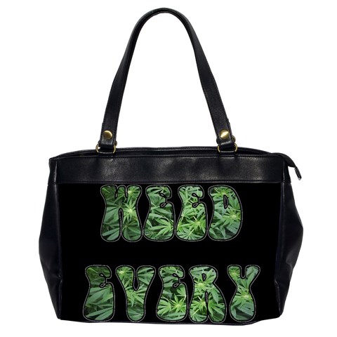Smoke Weed Every Day c Oversize Office Handbag (2 Sides) from ArtsNow.com Front