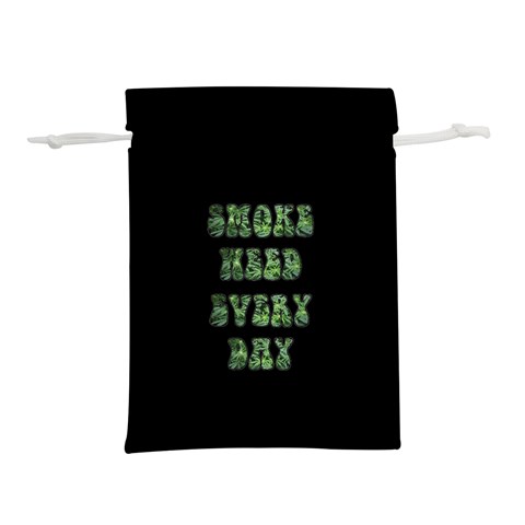 Smoke Weed Every Day c Lightweight Drawstring Pouch (L) from ArtsNow.com Front