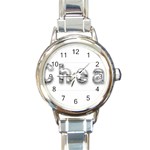 2 dirtcheap index Round Italian Charm Watch