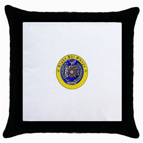 aphi que apo Throw Pillow Case (Black) from ArtsNow.com Front