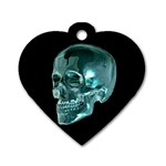 skull graphic Dog Tag Heart (One Side)