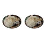 Hedgehog in Leaves Cufflinks (Oval)