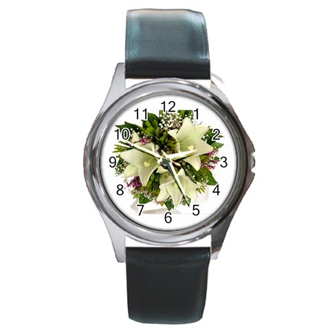 1114 Round Metal Watch from ArtsNow.com Front