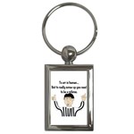 To Err Is Human Key Chain (Rectangle)