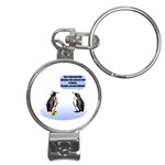 Penguins!! Nail Clippers Key Chain