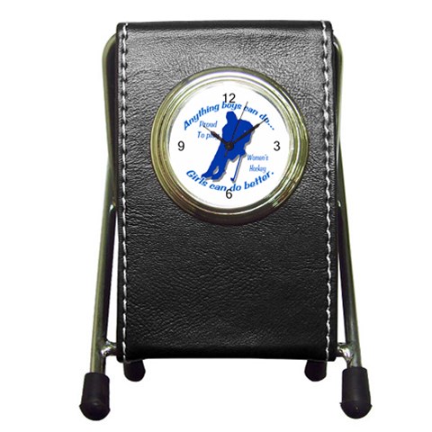 Anything Boys Can Do... Pen Holder Desk Clock from ArtsNow.com Front