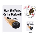 Own The Puck Playing Cards Single Design